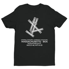 Load image into Gallery viewer, bos boston ma t shirt, Black