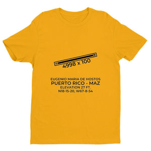 maz mayaguez pr t shirt, Yellow