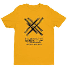 Load image into Gallery viewer, mdw chicago il t shirt, Yellow