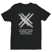 Load image into Gallery viewer, mdw chicago il t shirt, Black