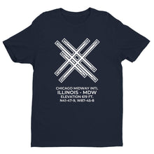 Load image into Gallery viewer, mdw chicago il t shirt, Navy