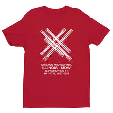 Load image into Gallery viewer, mdw chicago il t shirt, Red