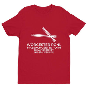 orh worcester ma t shirt, Red