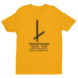 tdw amarillo tx t shirt, Yellow