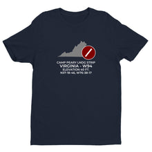 Load image into Gallery viewer, CAMP PEARY LNDG STRIP near WILLIAMSBURG; VIRGINIA (W94) T-Shirt