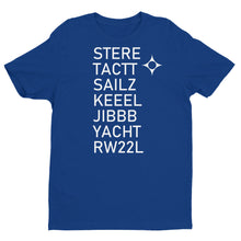 Load image into Gallery viewer, Chicago Midway (MDW) RNAV (RNP) Y 22L Approach Waypoints T-shirt (Dark Colors)