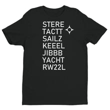 Load image into Gallery viewer, Chicago Midway (MDW) RNAV (RNP) Y 22L Approach Waypoints T-shirt (Dark Colors)