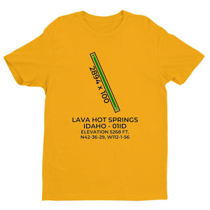 01id lava hot springs id t shirt, Yellow
