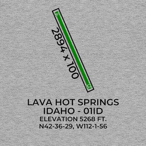 01id lava hot springs id t shirt, Gray