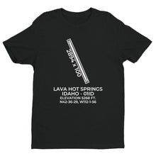 Load image into Gallery viewer, 01id lava hot springs id t shirt, Black