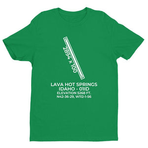 01id lava hot springs id t shirt, Green