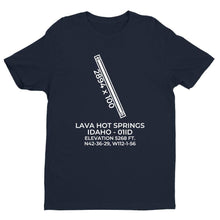 Load image into Gallery viewer, 01id lava hot springs id t shirt, Navy