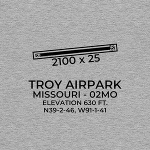 02mo troy mo t shirt, Gray