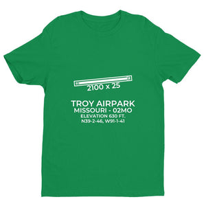 02mo troy mo t shirt, Green