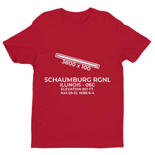 Load image into Gallery viewer, 06c chicago schaumburg il t shirt, Red