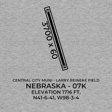 Load image into Gallery viewer, 07k central city ne t shirt, Gray
