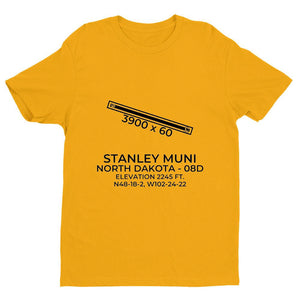 08d stanley nd t shirt, Yellow