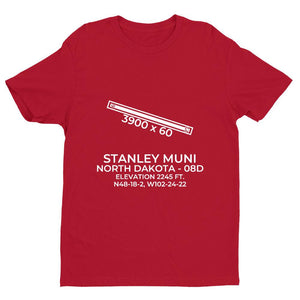 08d stanley nd t shirt, Red