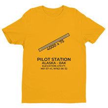 Load image into Gallery viewer, 0ak pilot station ak t shirt, Yellow