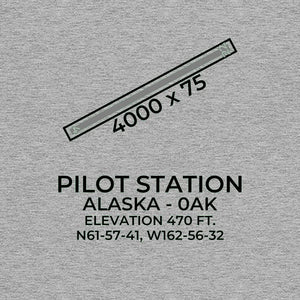 0ak pilot station ak t shirt, Gray