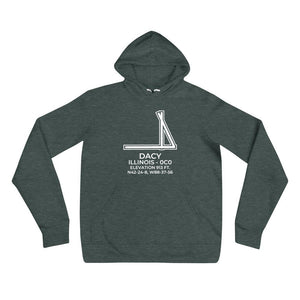 0C0 facility map in HARVARD; ILLINOIS Hoodie