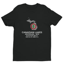 Load image into Gallery viewer, CANADIAN LAKES near MECOSTA; MICHIGAN (0C5) T-Shirt