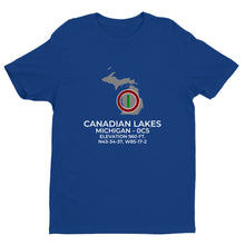 Load image into Gallery viewer, CANADIAN LAKES near MECOSTA; MICHIGAN (0C5) T-Shirt