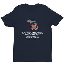 Load image into Gallery viewer, CANADIAN LAKES near MECOSTA; MICHIGAN (0C5) T-Shirt