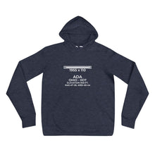 Load image into Gallery viewer, 0D7 facility map in ADA; OHIO Hoodie