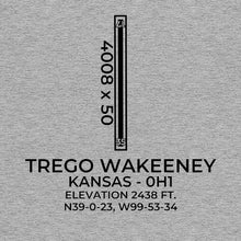 Load image into Gallery viewer, 0h1 wakeeney ks t shirt, Gray