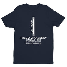 Load image into Gallery viewer, 0h1 wakeeney ks t shirt, Navy