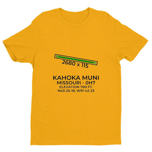 0h7 kahoka mo t shirt, Yellow