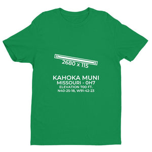0h7 kahoka mo t shirt, Green