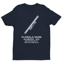 Load image into Gallery viewer, 0j4 florala al t shirt, Navy