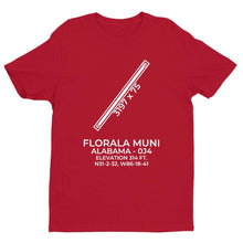 Load image into Gallery viewer, 0j4 florala al t shirt, Red