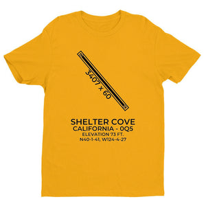 0q5 shelter cove ca t shirt, Yellow