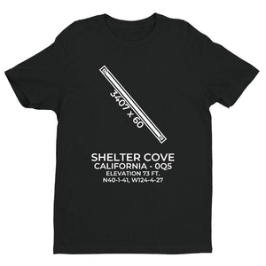 0q5 shelter cove ca t shirt, Black