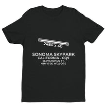 Load image into Gallery viewer, 0q9 sonoma ca t shirt, Black