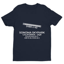 Load image into Gallery viewer, 0q9 sonoma ca t shirt, Navy