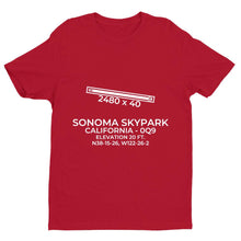 Load image into Gallery viewer, 0q9 sonoma ca t shirt, Red