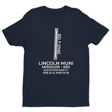 Load image into Gallery viewer, 0r2 lincoln mo t shirt, Navy