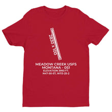 Load image into Gallery viewer, 0s1 meadow creek mt t shirt, Red