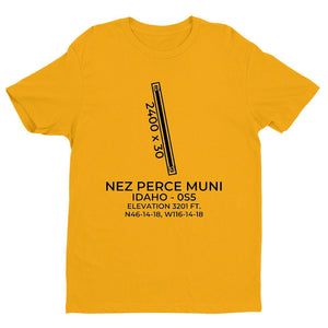 0s5 nez perce id t shirt, Yellow