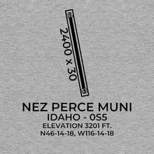 Load image into Gallery viewer, 0s5 nez perce id t shirt, Gray