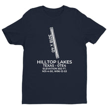 Load image into Gallery viewer, 0te4 hilltop lakes tx t shirt, Navy