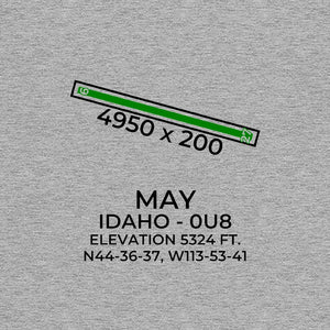 0u8 may id t shirt, Gray