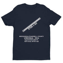 Load image into Gallery viewer, 0v4 brookneal va t shirt, Navy