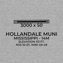 Load image into Gallery viewer, 14m hollandale ms t shirt, Gray
