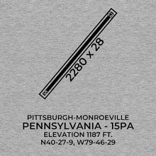 Load image into Gallery viewer, 15pa monroeville pa t shirt, Gray