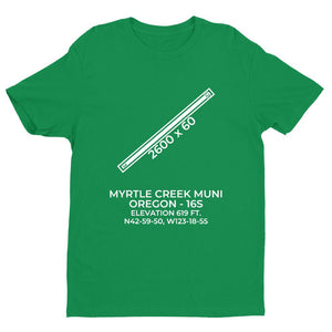 16s myrtle creek or t shirt, Green